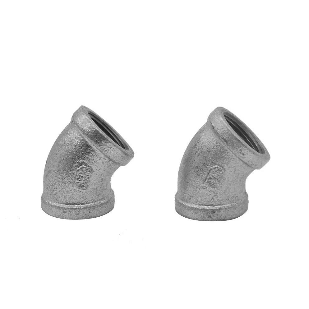 Hot Dipped Galvanized Cast Iron Elbow 45 Pipe Fitting